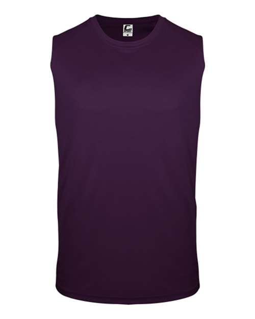 Men's Sleeveless T-Shirt - Purple Front