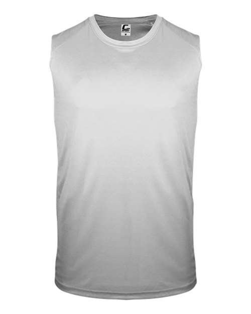 Men's Sleeveless T-Shirt - Silver Front