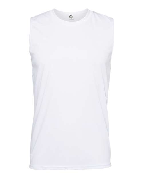 Men's Sleeveless T-Shirt - White Front