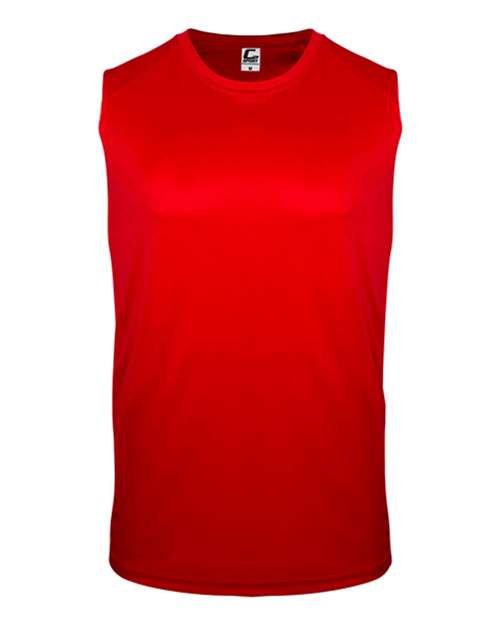 Youth Sleeveless T-Shirt - Red Front