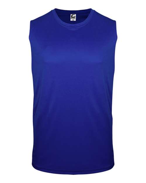 Youth Sleeveless T-Shirt - Royal Front