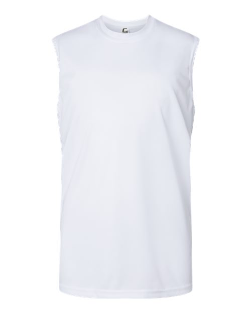 Youth Sleeveless T-Shirt - White Front