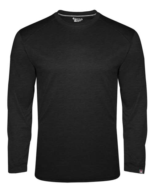 Men's FitFlex Performance Long Sleeve T-Shirt - Black Front
