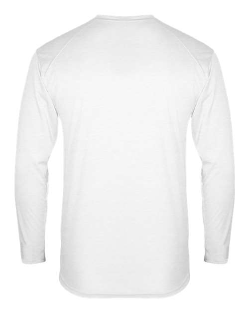 Men's FitFlex Performance Long Sleeve T-Shirt - White Back