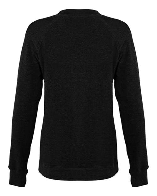 Women's FitFlex French Terry Crewneck Sweatshirt - Black Back