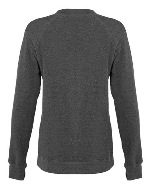 Women's FitFlex French Terry Crewneck Sweatshirt - Charcoal Back