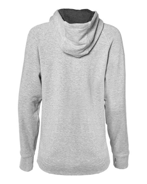 Women's FitFlex French Terry Quarter-Zip Hooded Pullover - Oxford Back