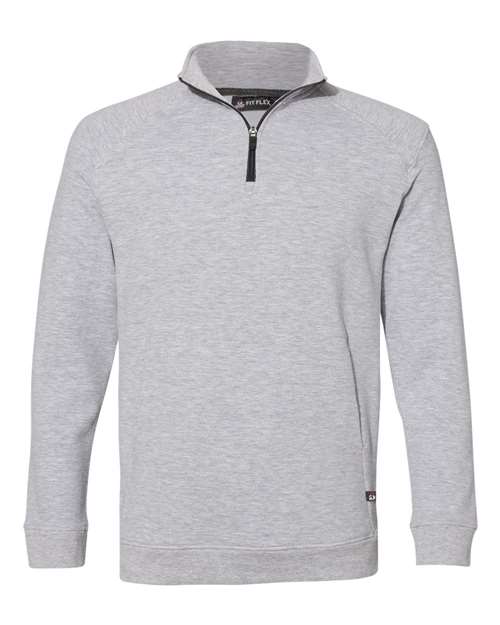 Men's FitFlex French Terry Quarter-Zip Pullover - Oxford Front