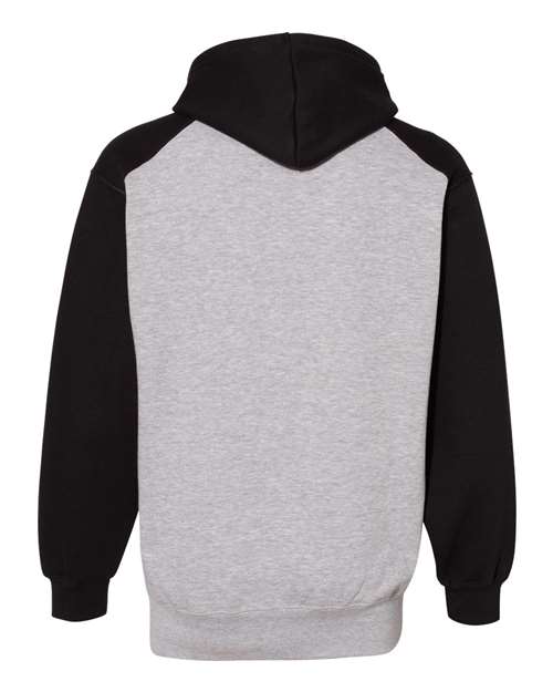 Unisex Sport Athletic Fleece Hooded Sweatshirt - Oxford/ Black Back