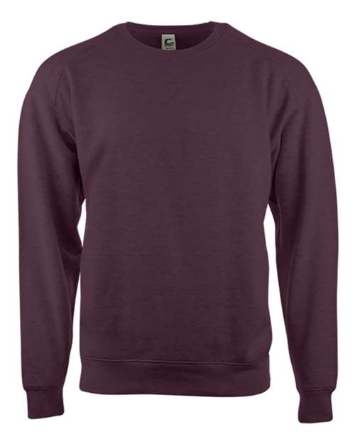Men's Crewneck Sweatshirt - Maroon Front