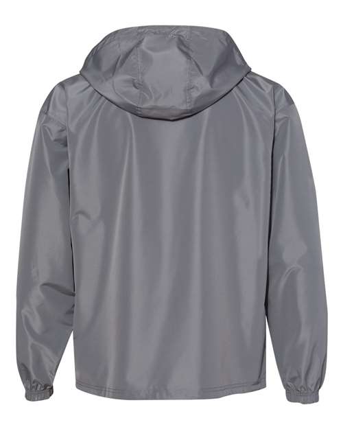 Unisex Packable Anorak Jacket - Graphite Back