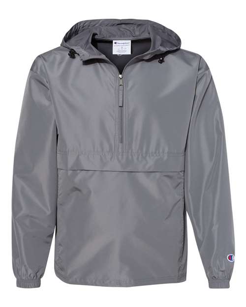 Unisex Packable Anorak Jacket - Graphite Front