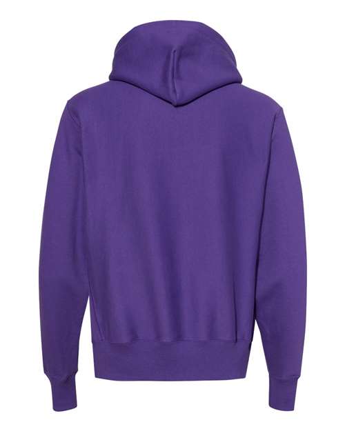 Unisex Reverse Weave® Hooded Sweatshirt - Purple Back