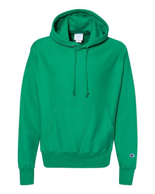 Unisex Reverse Weave® Hooded Sweatshirt - Kelly Green Front