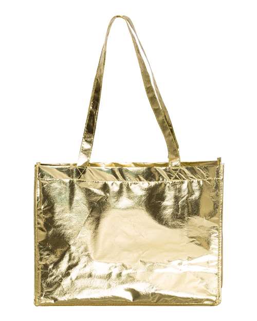 Metallic Large Tote - Metallic Gold Back