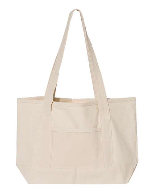 20L Small Deluxe Tote - Natural/ Natural Front