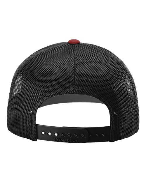 Snapback Trucker Cap - Cardinal/ Black Back