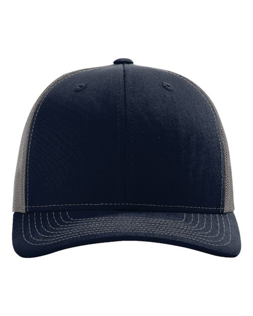 Snapback Trucker Cap - Navy/ Charcoal Front