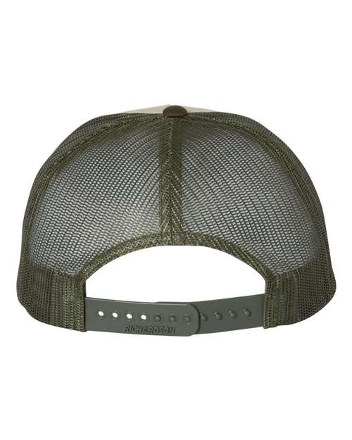 Low Pro Trucker Cap - Tan/ Loden/ Brown Back