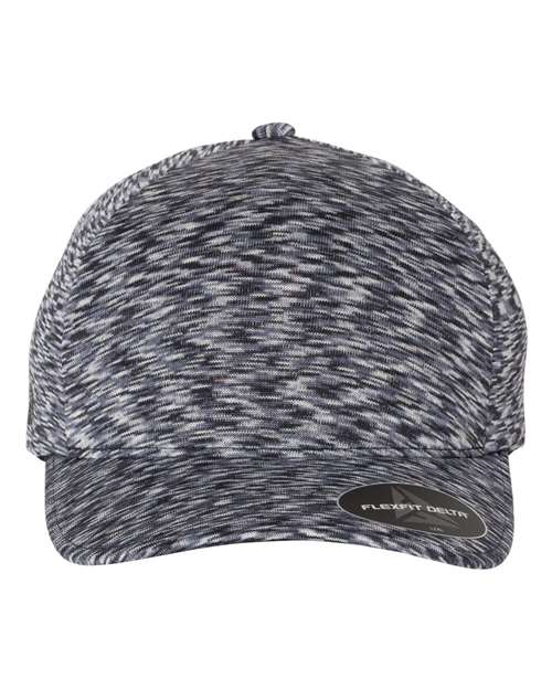 Delta® Seamless Unipanel Cap - Mélange Navy Front