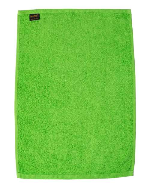 Hemmed Hand Towel - Lime Back