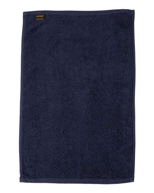 Hemmed Hand Towel - Navy Back