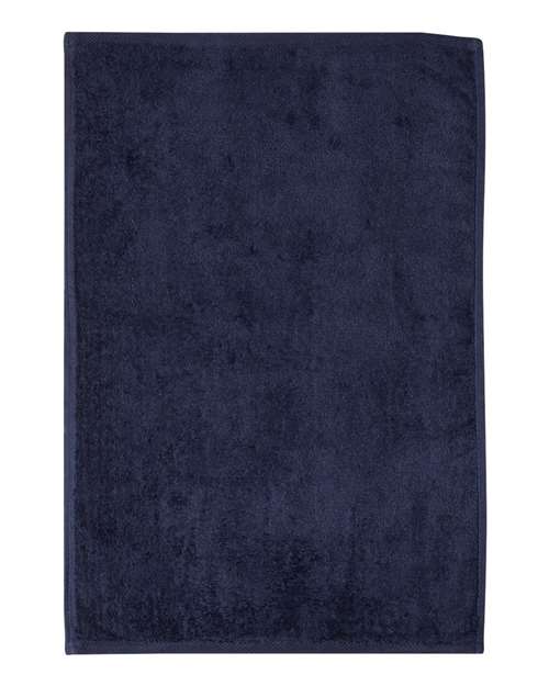Hemmed Hand Towel - Navy Front