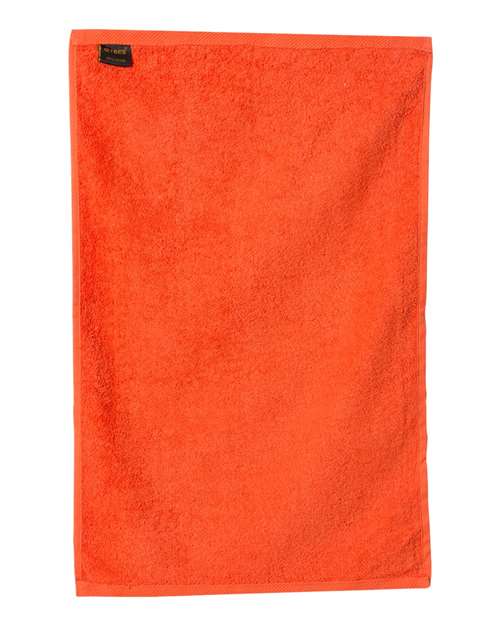 Hemmed Hand Towel - Orange Back