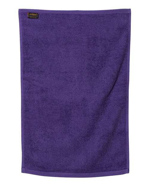 Hemmed Hand Towel - Purple Back
