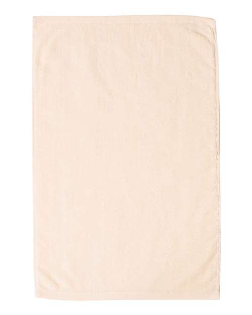Deluxe Hemmed Hand Towel - Natural Front