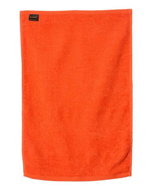 Deluxe Hemmed Hand Towel - Orange Back