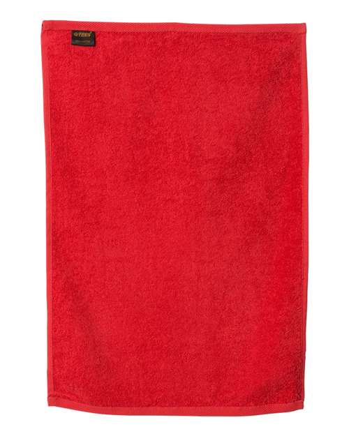 Deluxe Hemmed Hand Towel - Red Back