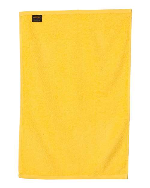 Deluxe Hemmed Hand Towel - Yellow Back