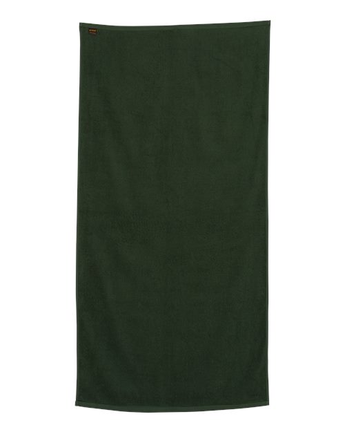 Velour Beach Towel - Forest Back