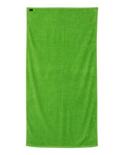 Velour Beach Towel - Lime Back