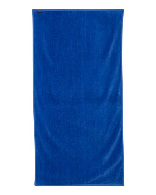 Velour Beach Towel - Royal Back