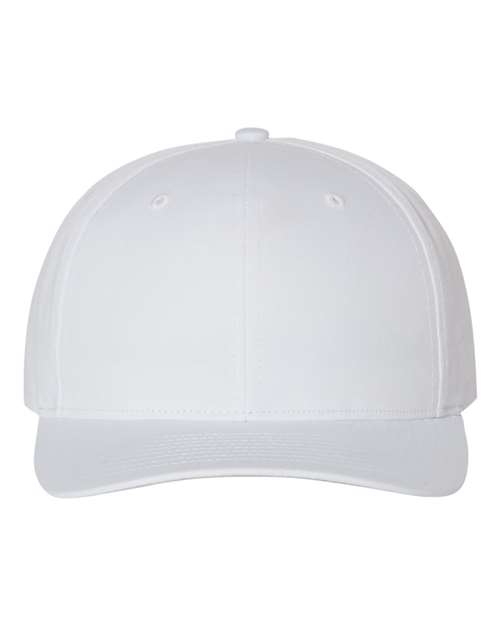Pro Twill Snapback Cap - White Front