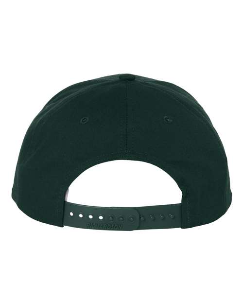 Pro Twill Snapback Cap - Dark Green Back