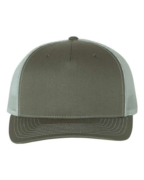 Five-Panel Trucker Cap - Beetle/ Quarry Front