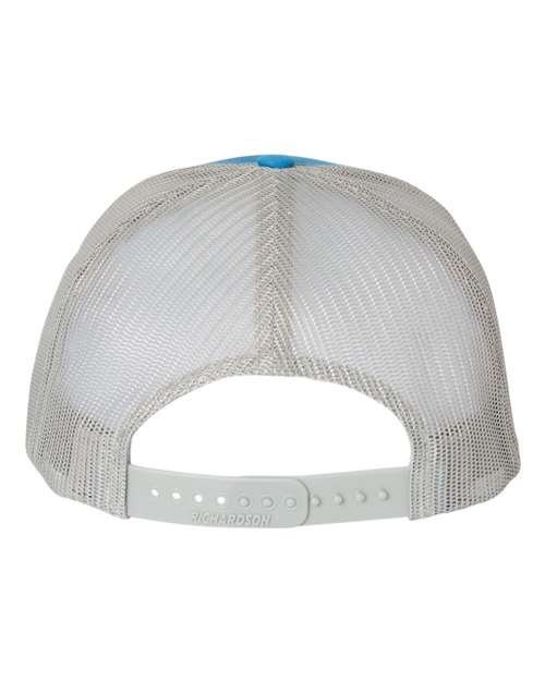 Five-Panel Trucker Cap - Cobalt Blue/ Grey Back
