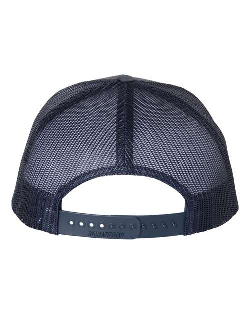 Five-Panel Trucker Cap - Ombre Blue/ Navy Back