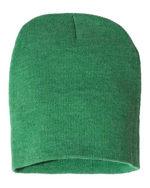 8" Beanie - Heather Kelly Back