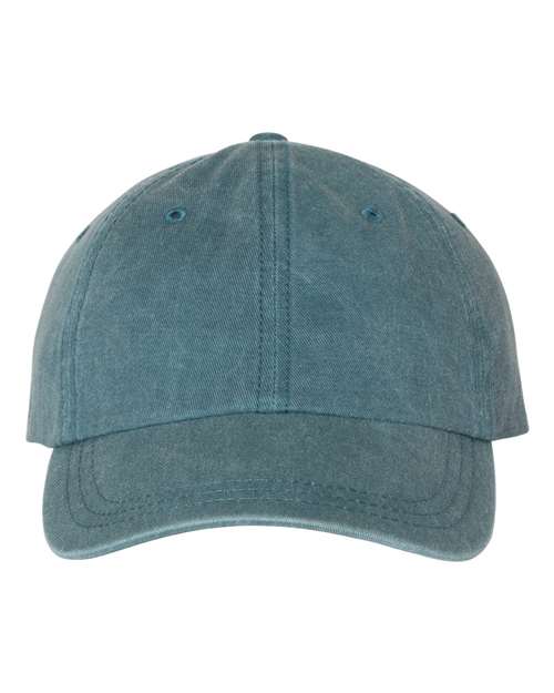 Pigment-Dyed Cap - Teal Front