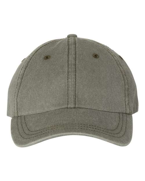 Pigment-Dyed Cap - Olive Front