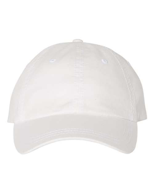 Pigment-Dyed Cap - White Front