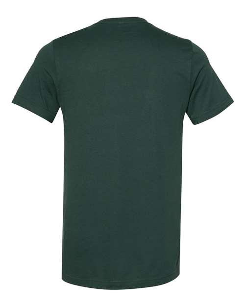 Unisex Jersey V-Neck Tee - Forest Back
