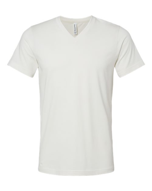 Unisex Jersey V-Neck Tee - Vintage White Front