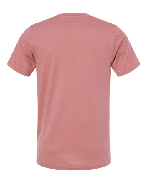 Unisex Jersey V-Neck Tee - Mauve Back