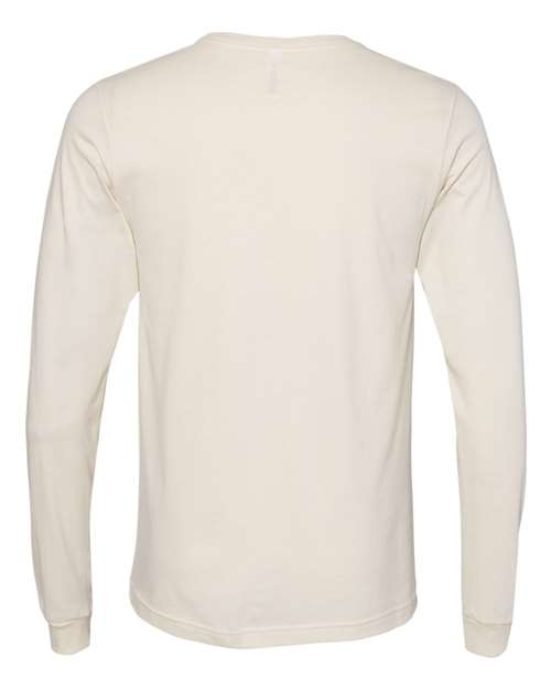 Unisex Jersey Long Sleeve Tee - Natural Back