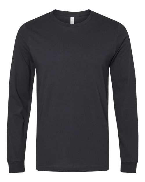 Unisex Jersey Long Sleeve Tee - Vintage Black Front
